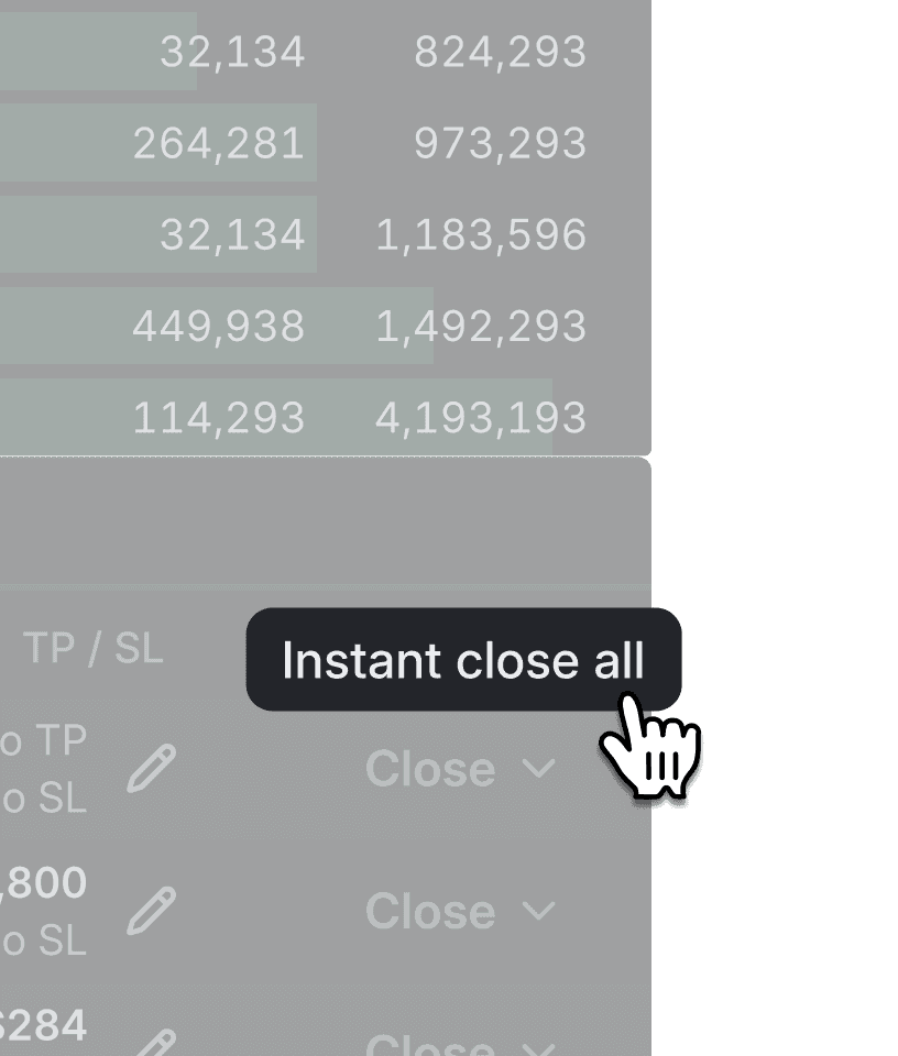 _Instantly close_ all positions